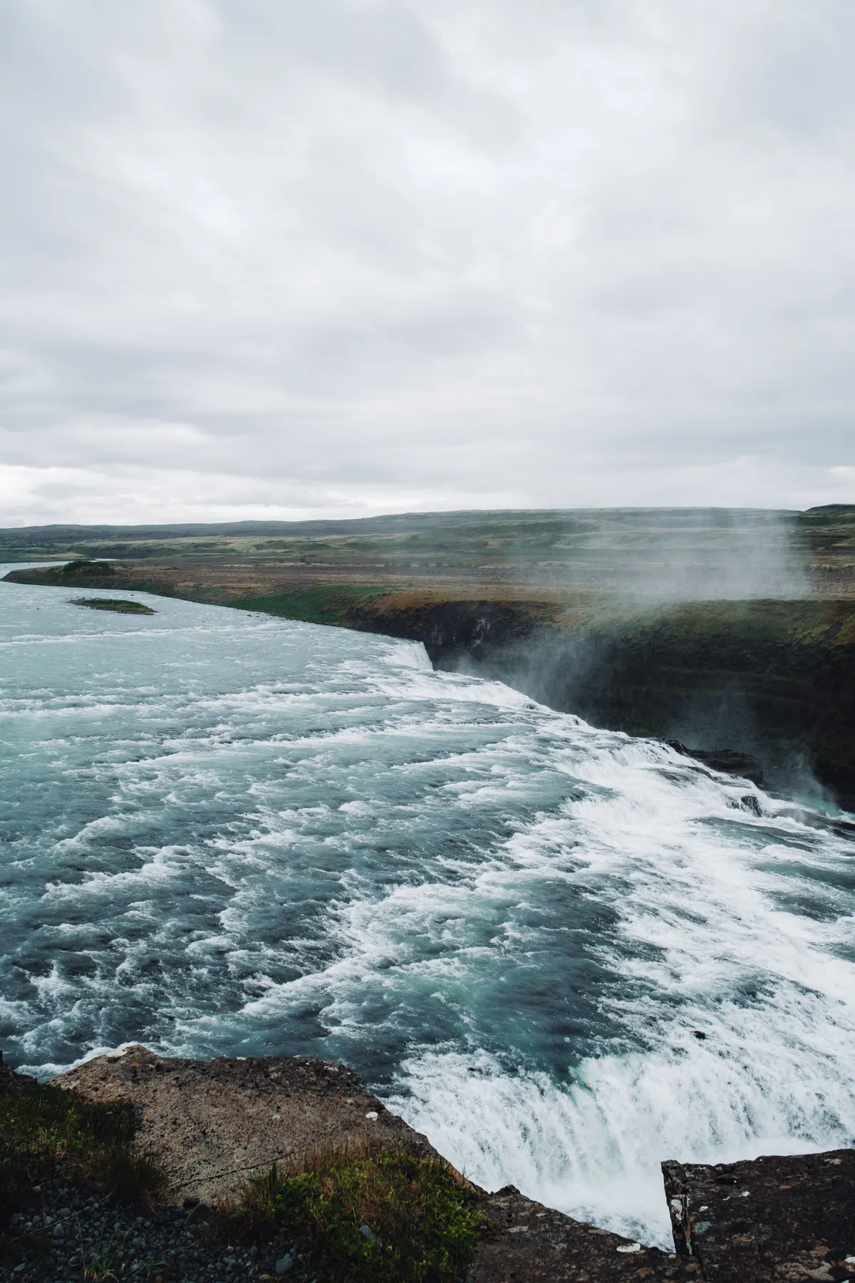 La cascada de Gullfoss