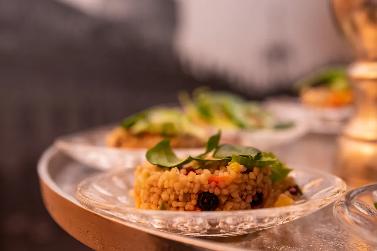 Plato de fregola sarda